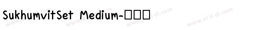 SukhumvitSet Medium字体转换